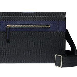 Rothys Bag Model 022 The Dual Zip Crossbody Slate Black/Blue